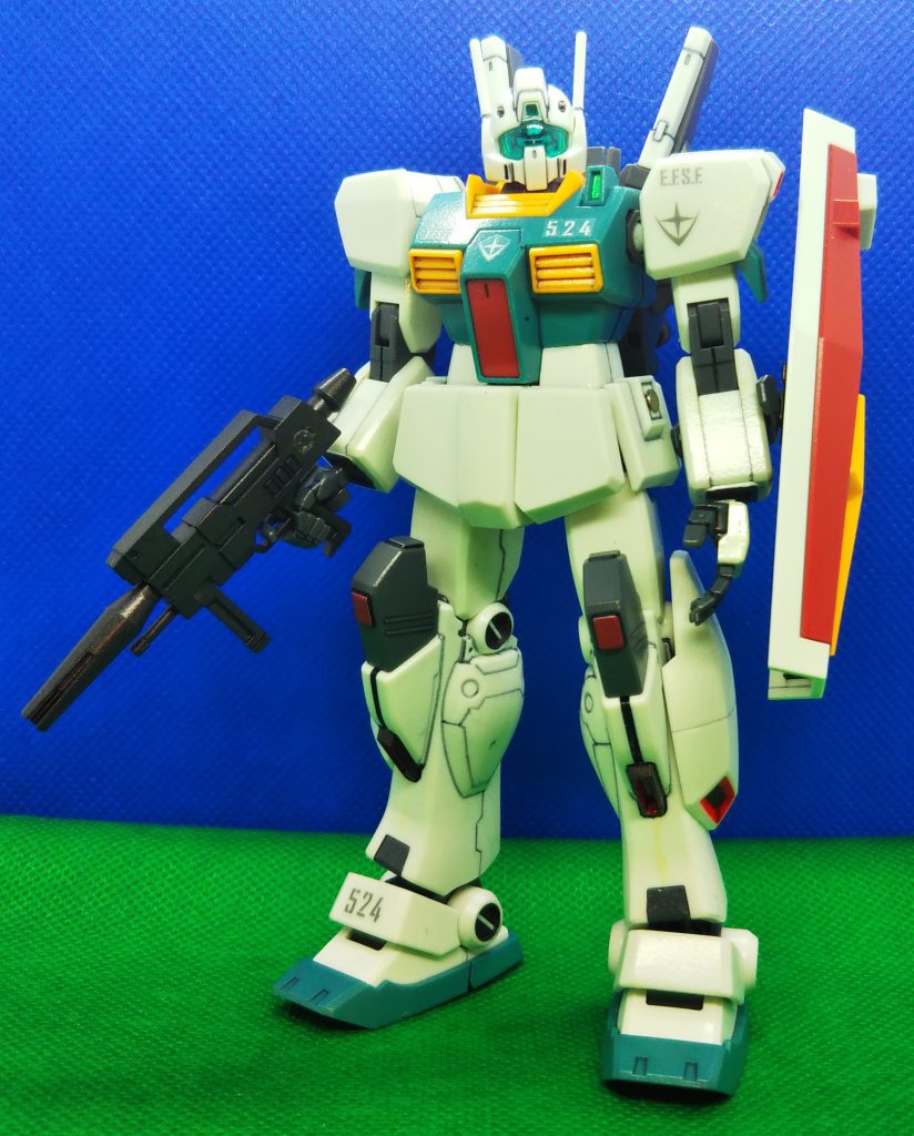 最後に標準装備状態。以上、HGUCのジムIIIでした。最後までご覧いただき、ありがとうございます!