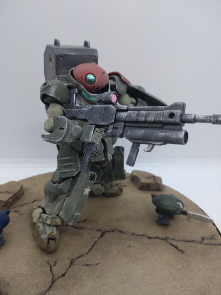 ライフルは少しやりすぎたかも・・・前回はホロ塗装でしたが、私にはやはりこういうのが合っている気がします。汚れたマシンは素晴らしい・・・✨ご視聴ありがとうございました。