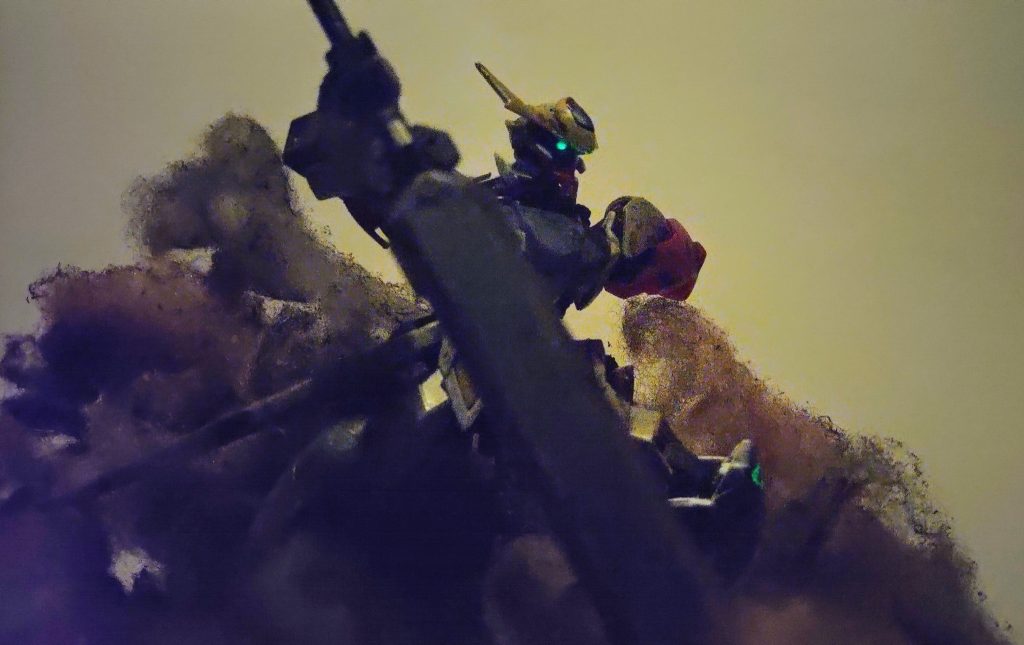ジオラマ作品 「手負いの狼」｜ぬるせくたーさんのガンプラ作品