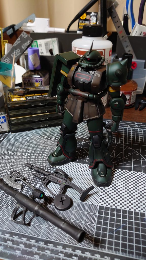 今回は宇宙空域で運用している感じで汚してみました。説得力ないかもですが……w