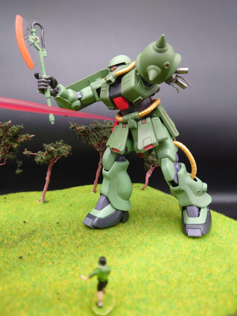 79作目 ポケットの中の戦争から「バーニィもう戦わなくってもいいんだよ」お手軽ジオラマ–5枚目/制作者:@kjyun_choroq