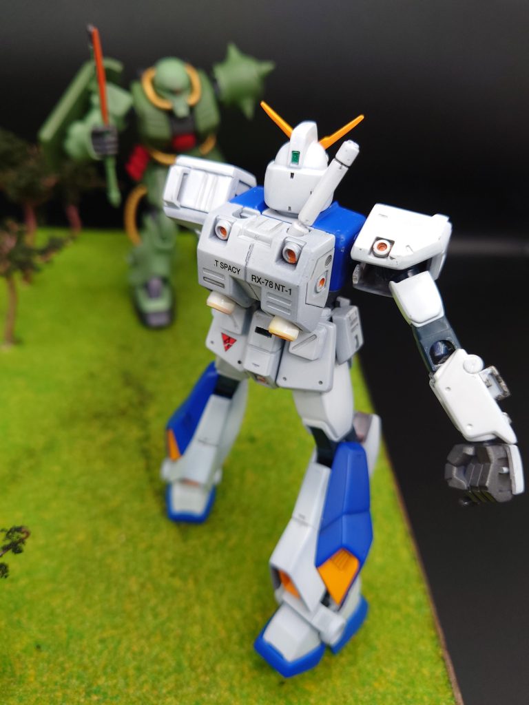 79作目 ポケットの中の戦争から「バーニィもう戦わなくってもいいんだよ」お手軽ジオラマ–6枚目/制作者:@kjyun_choroq