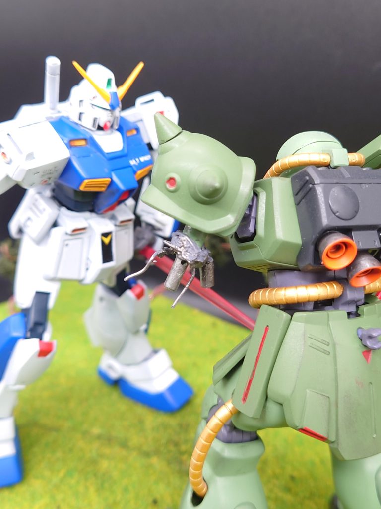 79作目 ポケットの中の戦争から「バーニィもう戦わなくってもいいんだよ」お手軽ジオラマ–8枚目/制作者:@kjyun_choroq