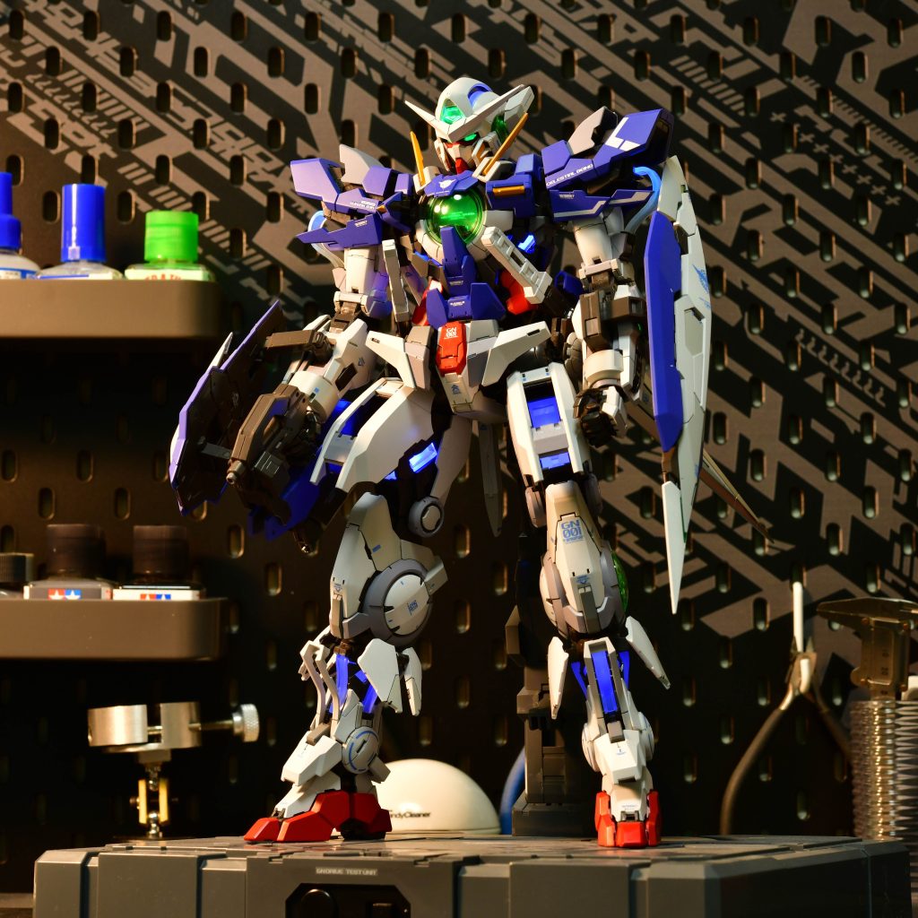 撮影ブースに入りきらずに作業台で撮影していますw