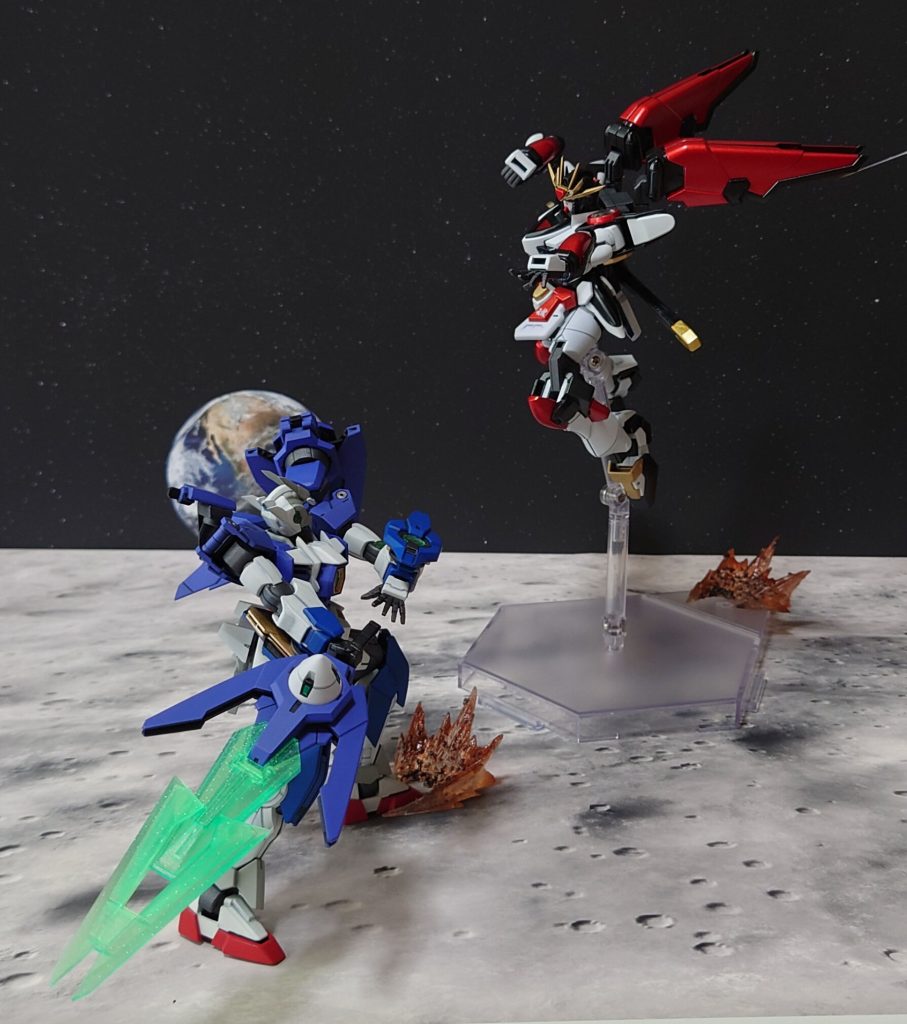 強敵とのガンプラバトル、バーストバスターソードで迎え撃つ!