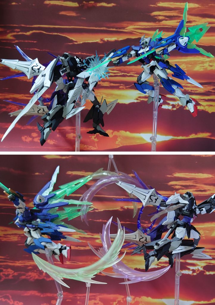 “闘い”そのものに既視感を感じる、不思議な相手とのガンプラバトル。“GNバーストと互角の速さ!?”“限界を超えろ、サークルバースト!”