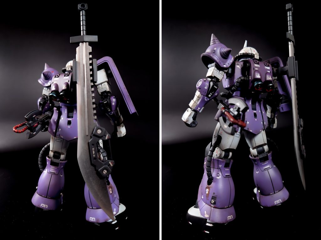 架台を作ったので大剣とツインブレードのヒートホークも携行できます。