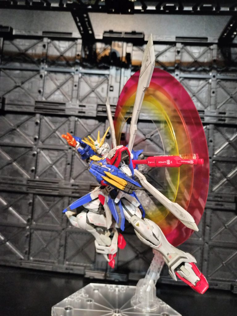 日輪エフェクトと付替えハンドパーツでゴッドフィンガーに！