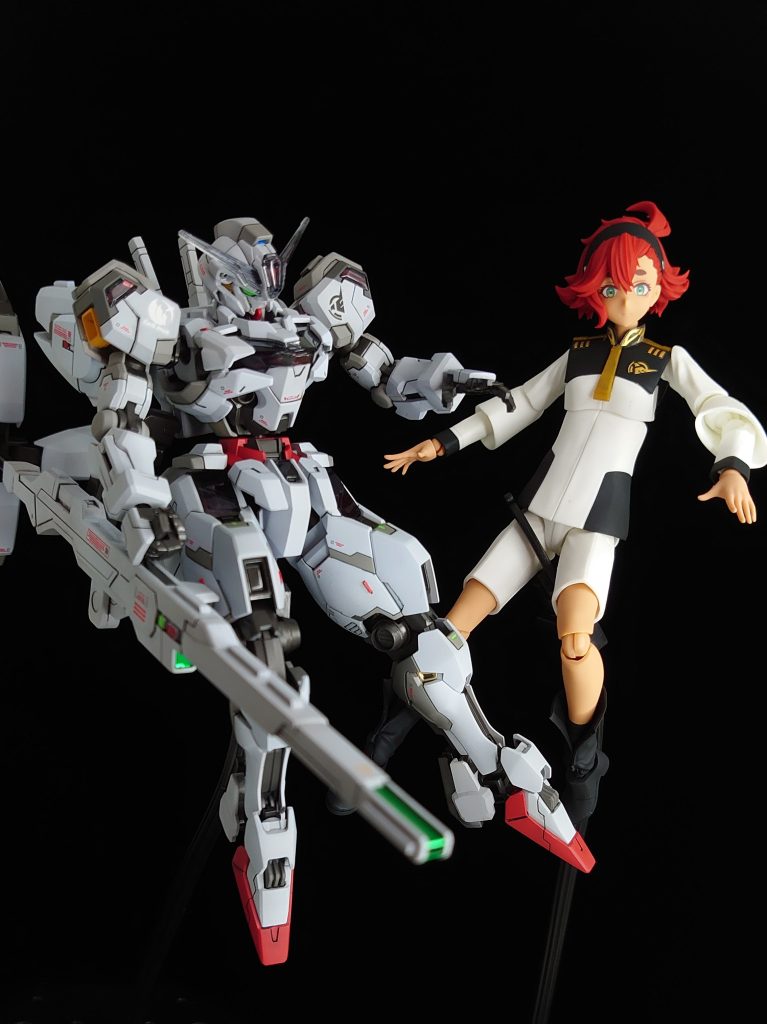 最後に成型色仕上げのスレッタとツーショット😆   最後まで閲覧していただきありがとうございました〜🖐️