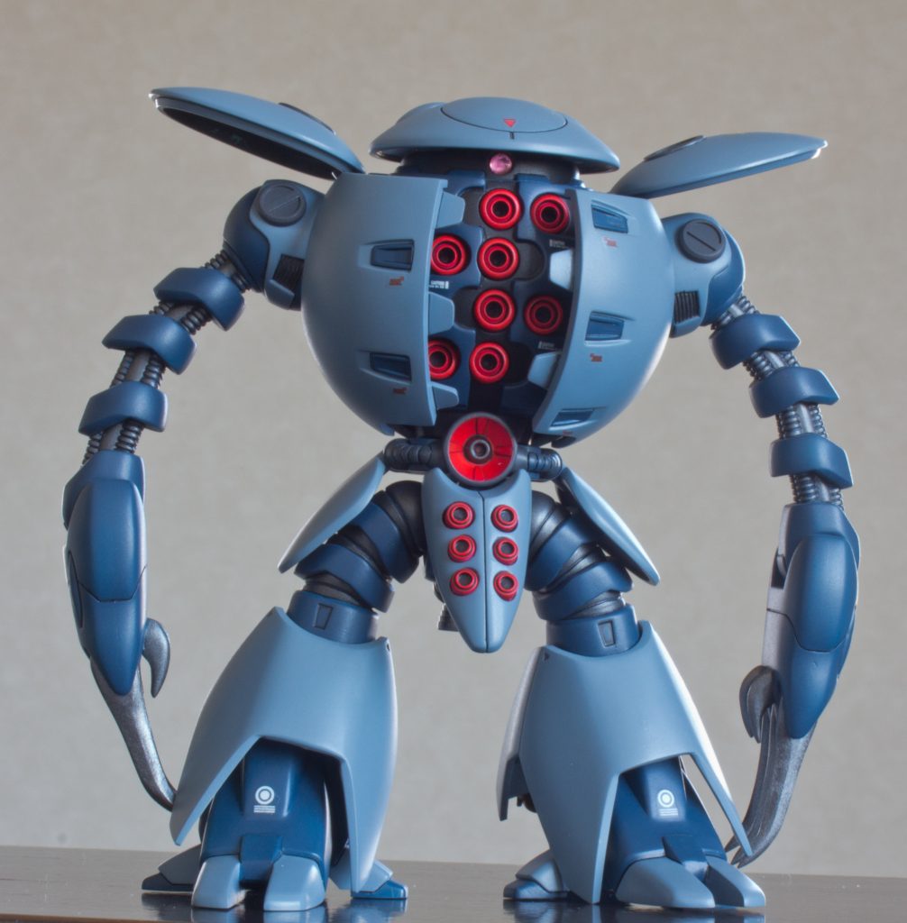 キットはターンAシリーズでモビルカプルとしてキット化されてるもので、他のHGキットと並べた時に出来るだけ違和感がない様に頑張った結果、多分自分史上一番手を入れた完成品になりました。と言ってもこの程度ですが(笑)