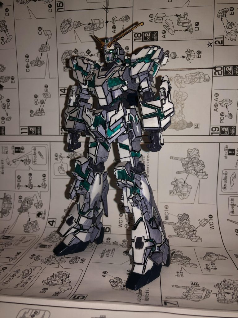 結果、このユニコーンはアニメ塗りの実験台になってもらい、盛大に失敗しました(笑)