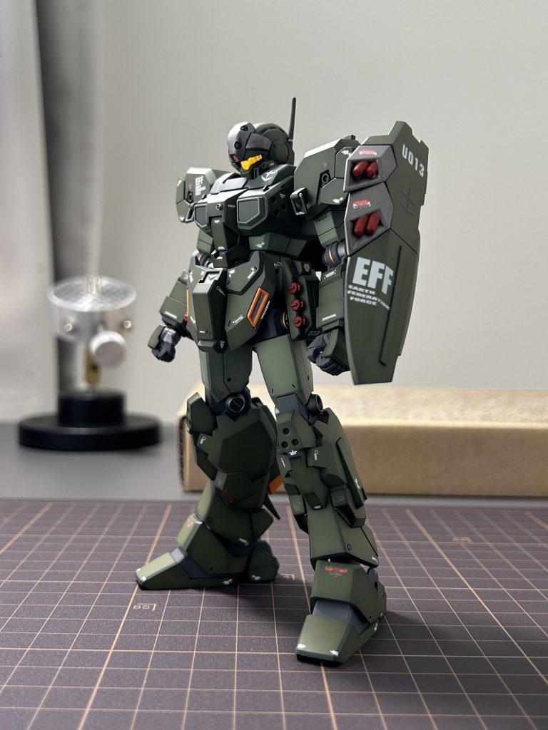 そして完成直後の１枚です。大好きなRGM系だったので楽しく作れました。最後の方は、NG集みたいになっていましたが…_:(´ཀ`」 ∠):最後まで見ていただきありがとうございました⭐︎