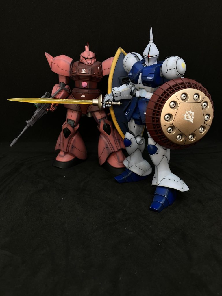 シャア専用ゲルググと！シャアーー　　引けーー（マクベ）最後まで見て頂きありがとうございます。 