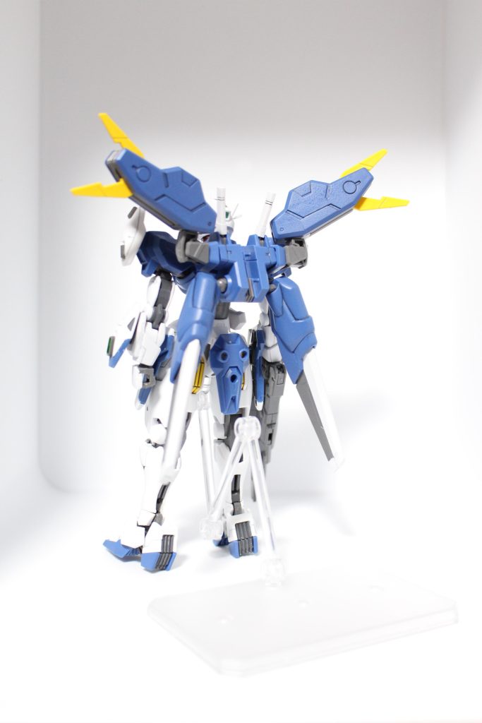 後ろ。シールは貼ってないけど、水星の魔女アクションベース買っておいてよかった。