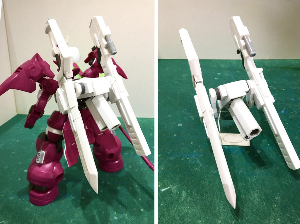 可動部の基部以外は、全てプラ板の箱組みです。