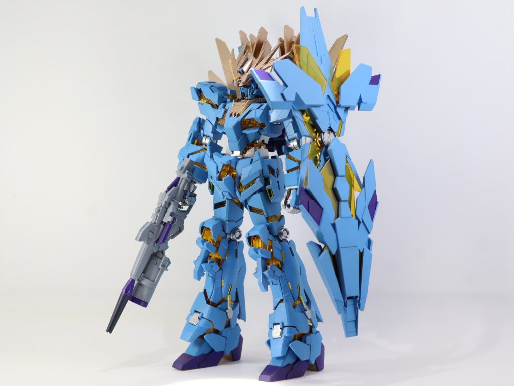 塗装作品 No.7　HGUC 1/144 ユニコーンガンダム2号機 バンシィ・ノルン（デストロイモード） 機動戦士ガンダムUC–4枚目/制作者：茶雪bravely