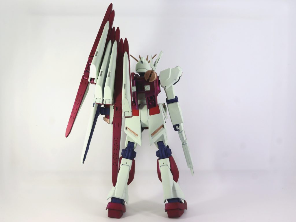 塗装作品 No.10　HGBD:R 1/144 フェイクニューウェポンズ＋ENTRY GRADE 1/144 νガンダム ニューガンダム–5枚目/制作者：茶雪bravely