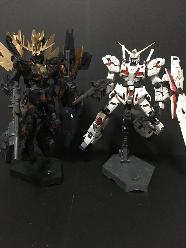 完成当時写真8 ユニコーン(RG)と２ショット。