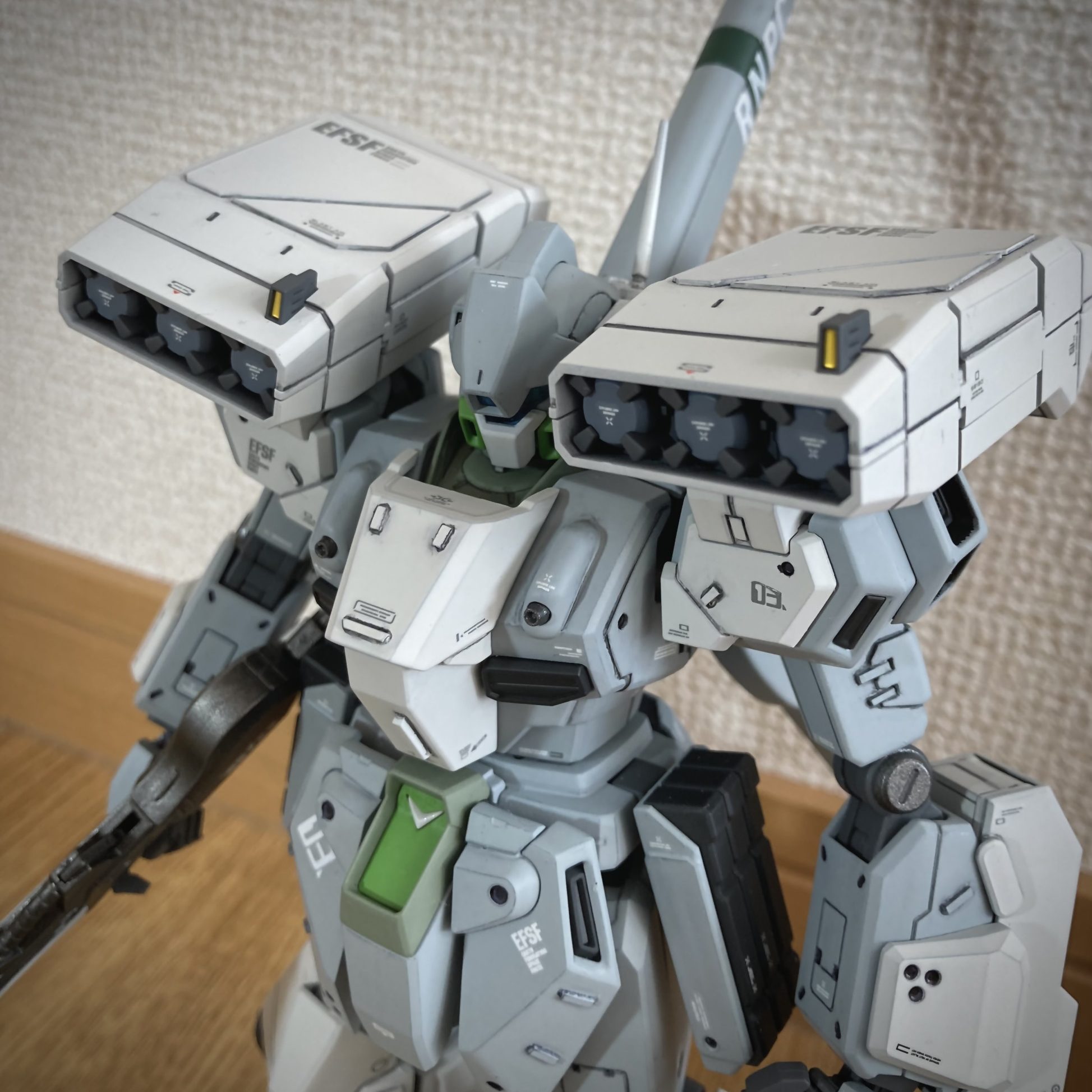 MG スタークジェガン｜@kotetsu_mikamiさんのガンプラ作品｜GUNSTA 