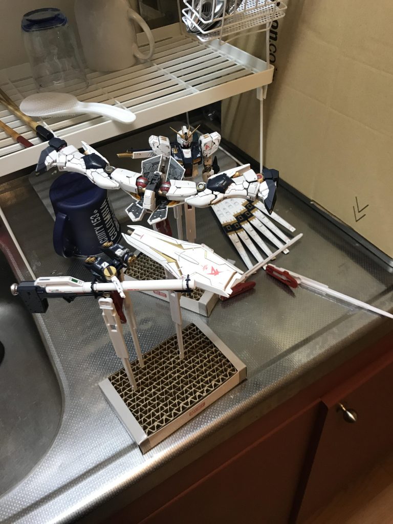 トップコート?なにそれ?台所でやろう!とか無茶して(単身赴任中レオパレスwww)