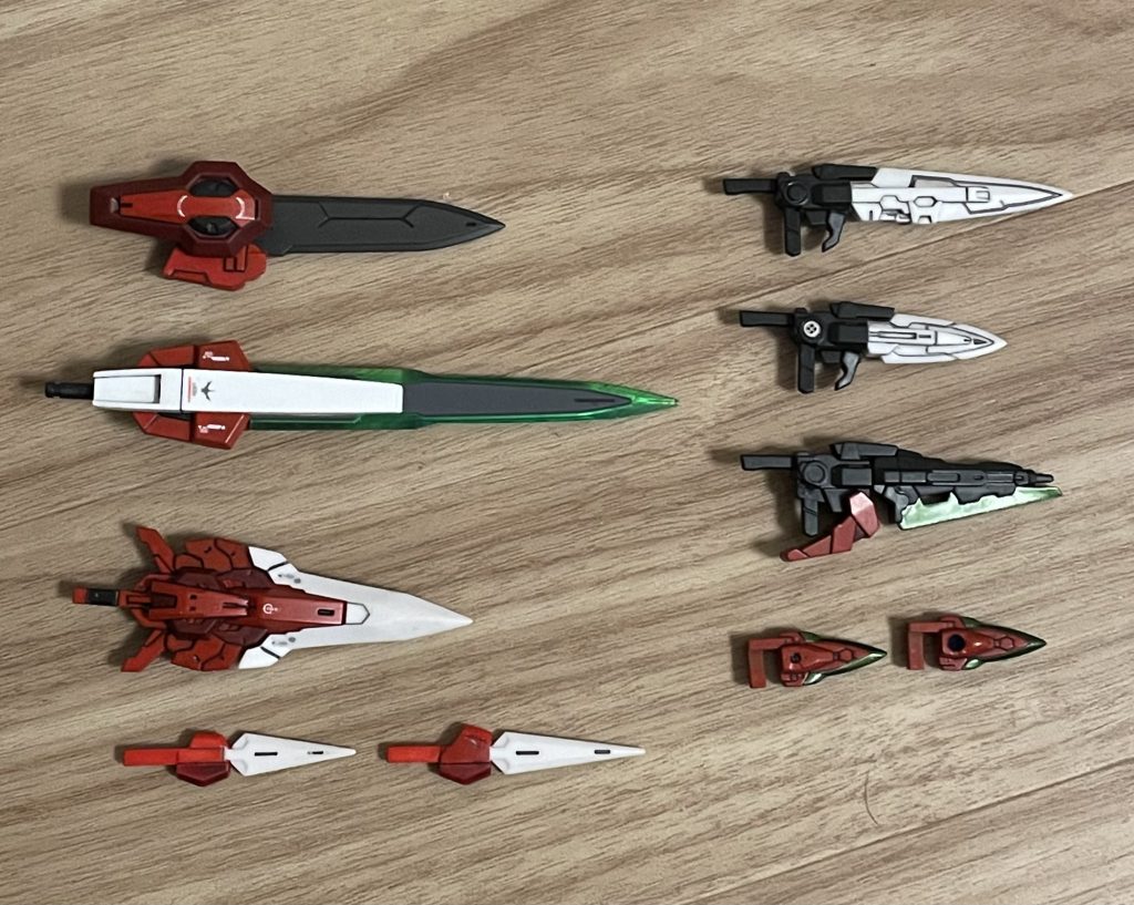 10本+ビーム刃で11本としてます取付け用のピンが気になったので磁石で取付けに変更しました