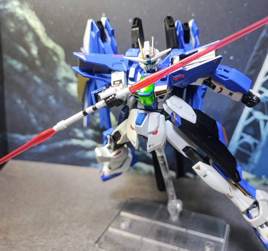 ビームサーベルこちらもフリーダムのものを使用。ハルバード形態がなんとなく好みかも。