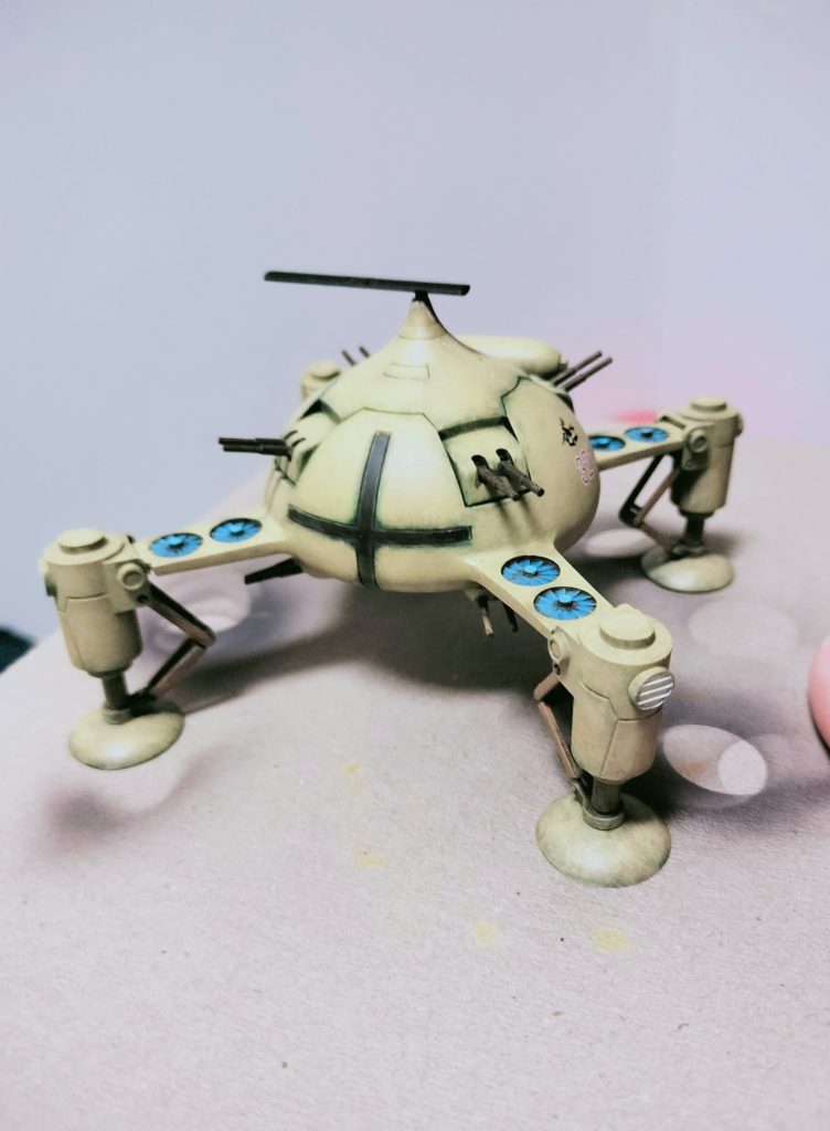 そこから全体を明るめのデザートカラーになるように塗り進めて基本塗装の完了です。こちらはその後デカール貼りとトップコートまで終えた画像となります。最後までご覧いただきありがとうございました!