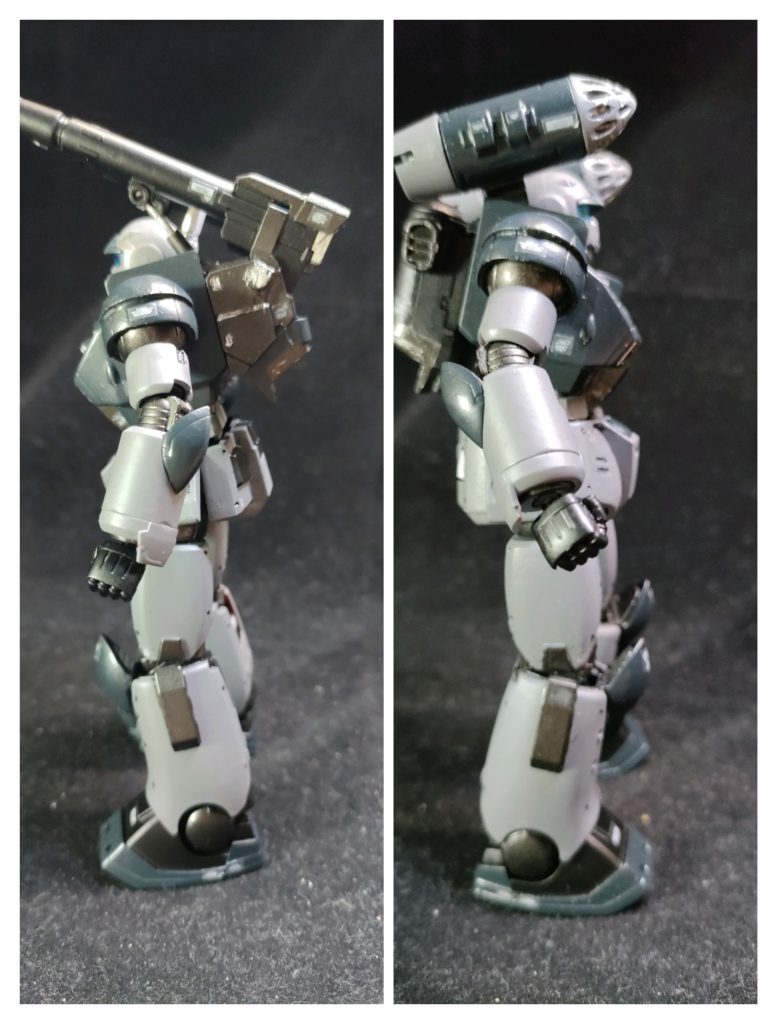 スプレーポッドも付属しています。スジボリこそしていないものの、墨入れできるところはやりました。