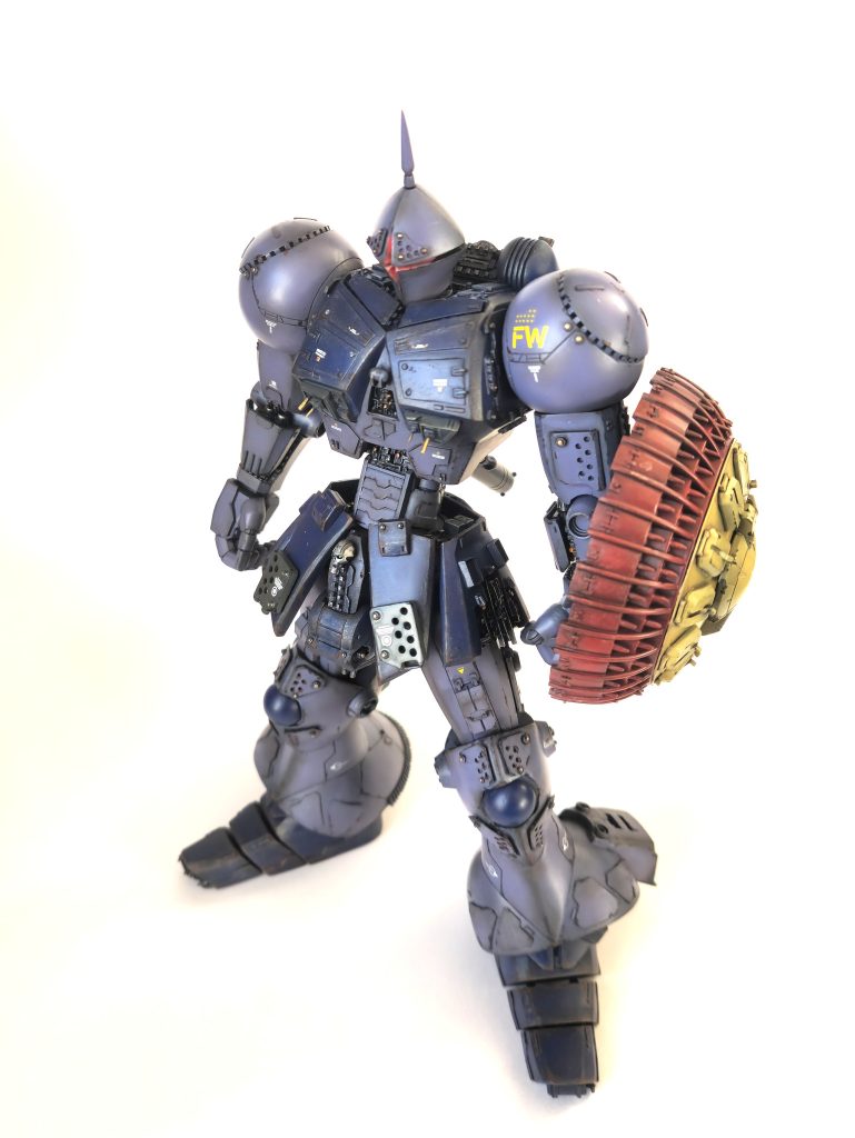 MGとかHGUCは参考にしていません。憧れのえーちんさんや、パプテマス・ヒロッコさんなどたくさんのスーパーモデラーさんの作例をリスペクトしています。塗装が苦手なんですが、見れる感じになったかな?