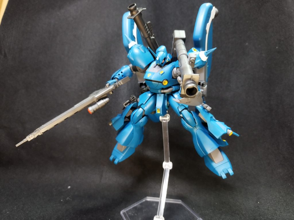 元のケンプファーの武装ではバズーカが一番好きです。武装は一新するつもりだったんですが、バズーカだけは残りました。