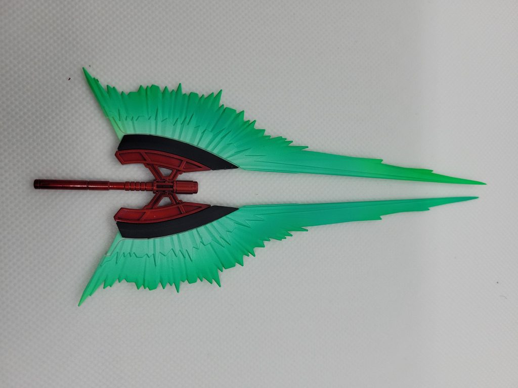 ネギ。蛍光グリーンにシアンと白を混ぜたグリーン