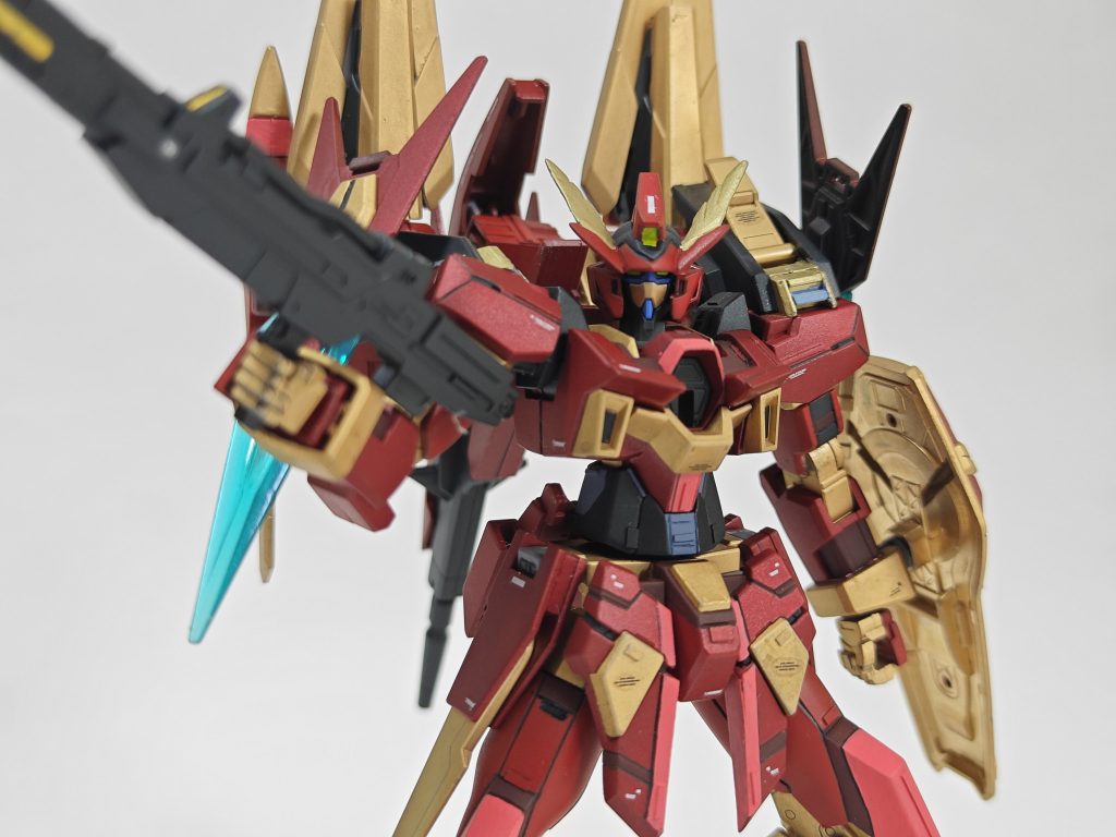 アイアンマンぽい塗装を意識しました。思ったようにはいかないと…(๑´•.̫ • `๑)