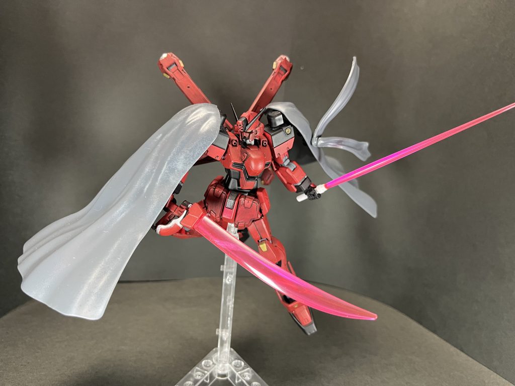 以上、ABCマント装備型でした!本当は未作成の白クロスボーンにやるつもりが付けた感じの検証や位置決めしてたらそのまま赤クロスボーンにやってしまうというw白もやろうよ!キンケドゥ(´・ω・)!い、いつかやるよ🥺