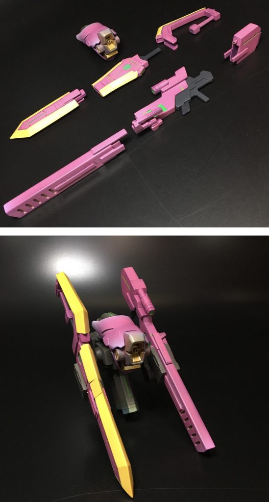 実は、ソード・ライフル共に新型ドローン兵装として活用出来る様に分離機能を付与しています。(グエルが使用したかは、別の話し)