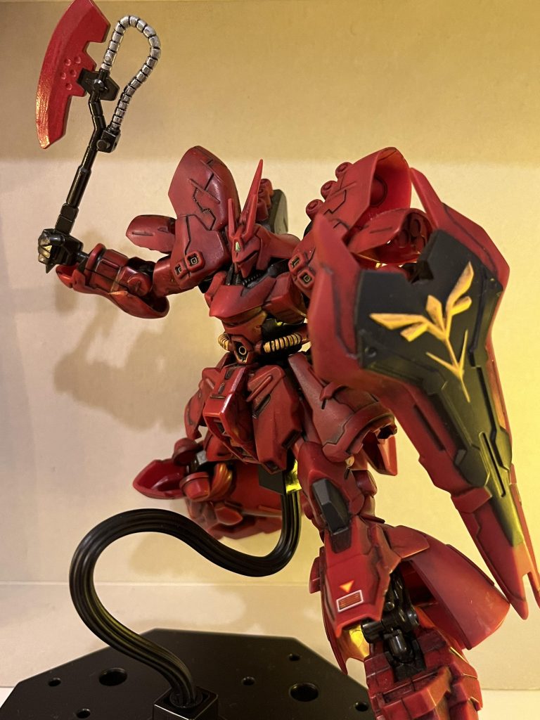 おまけ　ヒートホークすまねぇ…拡張セット買ってないせいでビームトマホークがないからザクの借り物塗っただけで済まない…