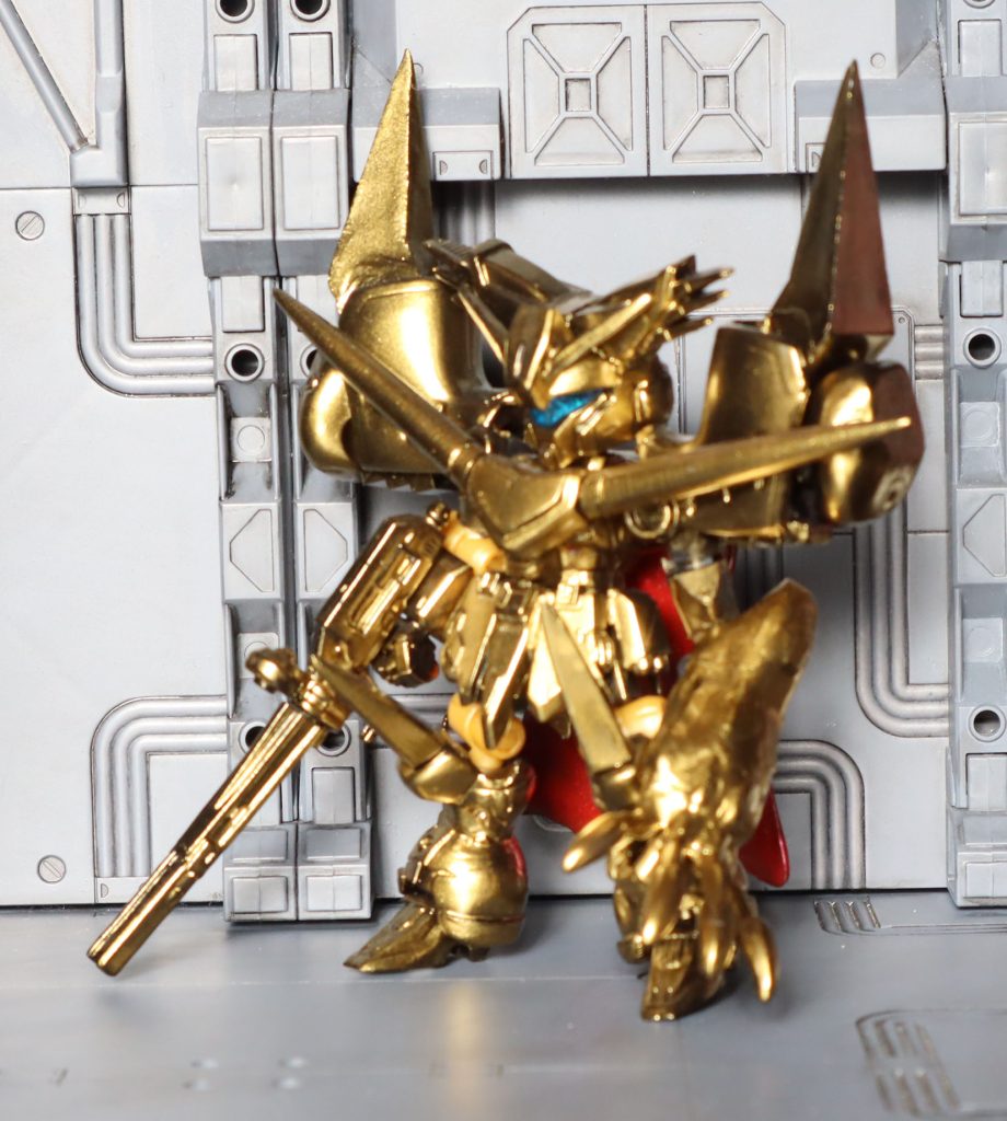 使われている機体は、ジェガン、キュベレイ、ハイゴッグ、ガンダム、ガンダムＦ９１、Ｒジャジャ、（ハンブラビ）です。