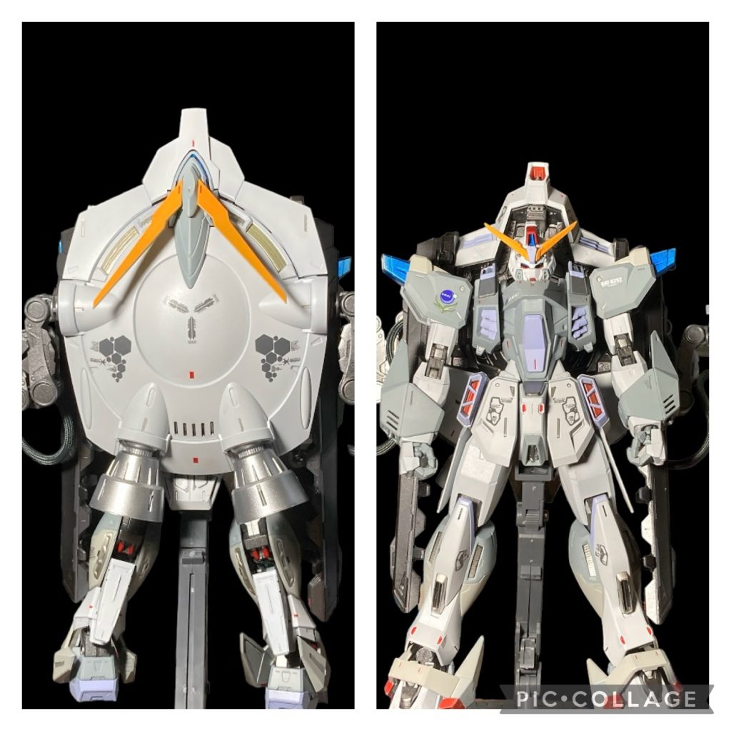 オリジナルカラーがカッコイイのですが、ガンダムを知らない嫁が「タガメガンダムなの?」うん、色変えよう。