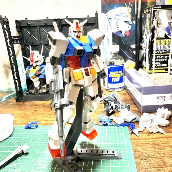 EG RX78ガンダム進捗少しつづ追加してみました。まだまだ先が長いですね♪（2枚目）