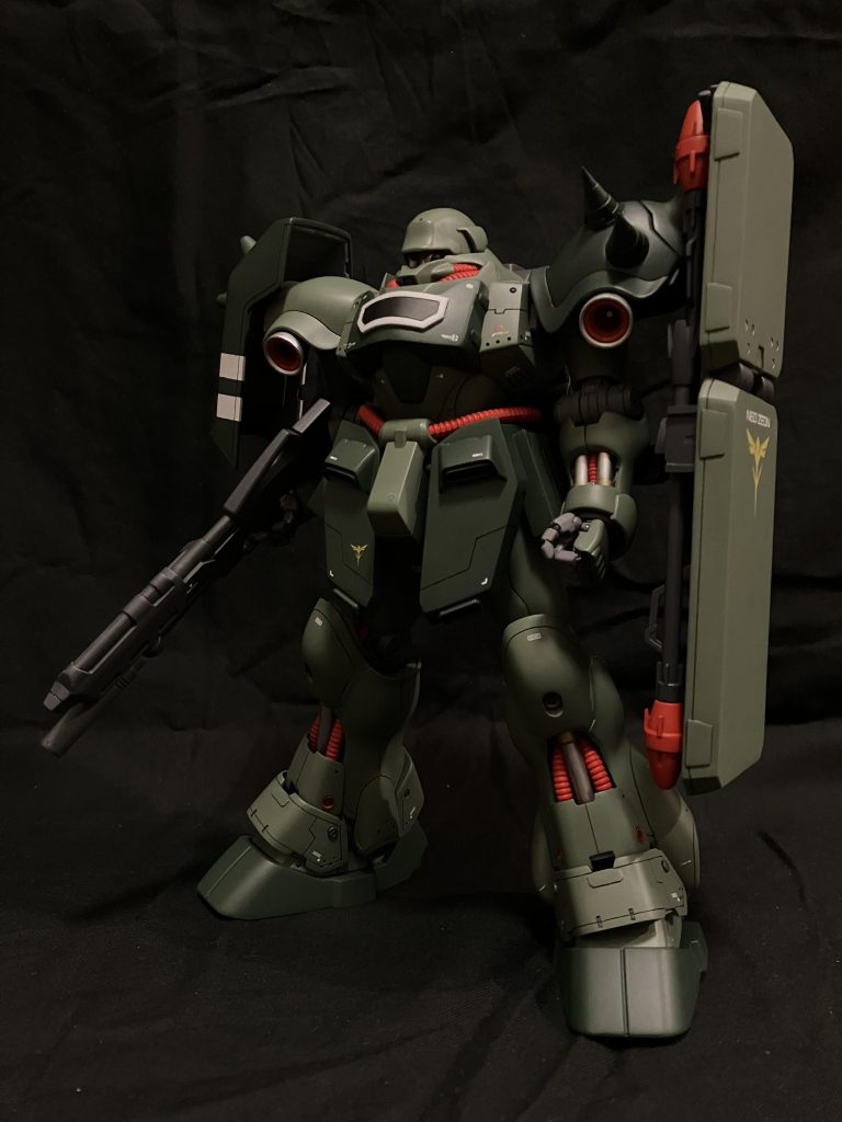 動力パイプはちょうどいいサイズのチューブが無かったからプライマー吹いて赤くしました♪