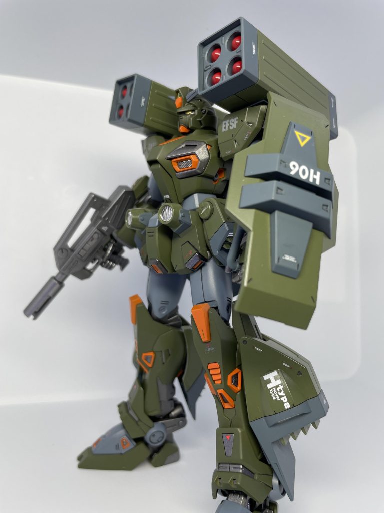 前に作ったＨTYPEのミッションパックを装備させてみました。カラーリング的にも違和感無く良い感じになりました。いろいろ作ってはいるのですが時間がなくて中々投稿出来ないです。