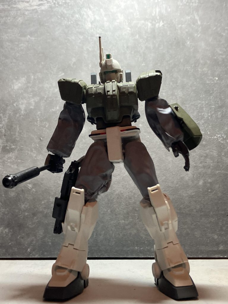 塗装はいつもと同じでvicカラーと水性アクリジョンの筆塗りです最後にプレミアムトップコートの艶消しを拭いてます