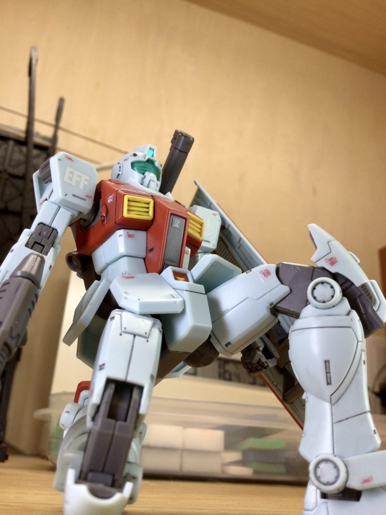 膝立ち(足元から)膝立ちはあまり得意ではない