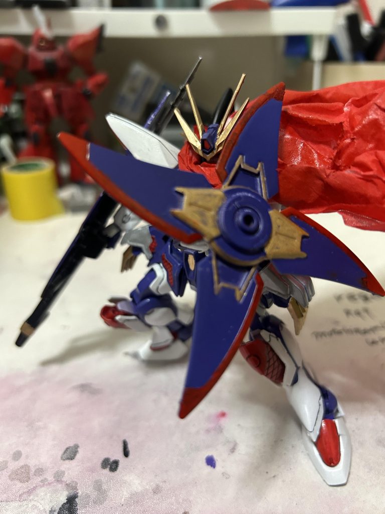 左腕のグレイプニールを取り外して、零丸のシールド手裏剣を装備させました。