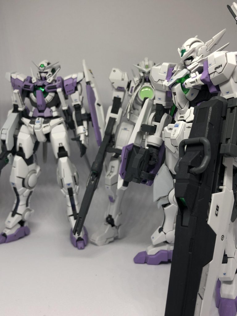 ドック内っぽいアングルで。以上です。アストレアは、「00」系MSの中でも特に好きなデザインのため、無事完成できて良かったです。「00」のMSは今後も定期的に制作したいです。