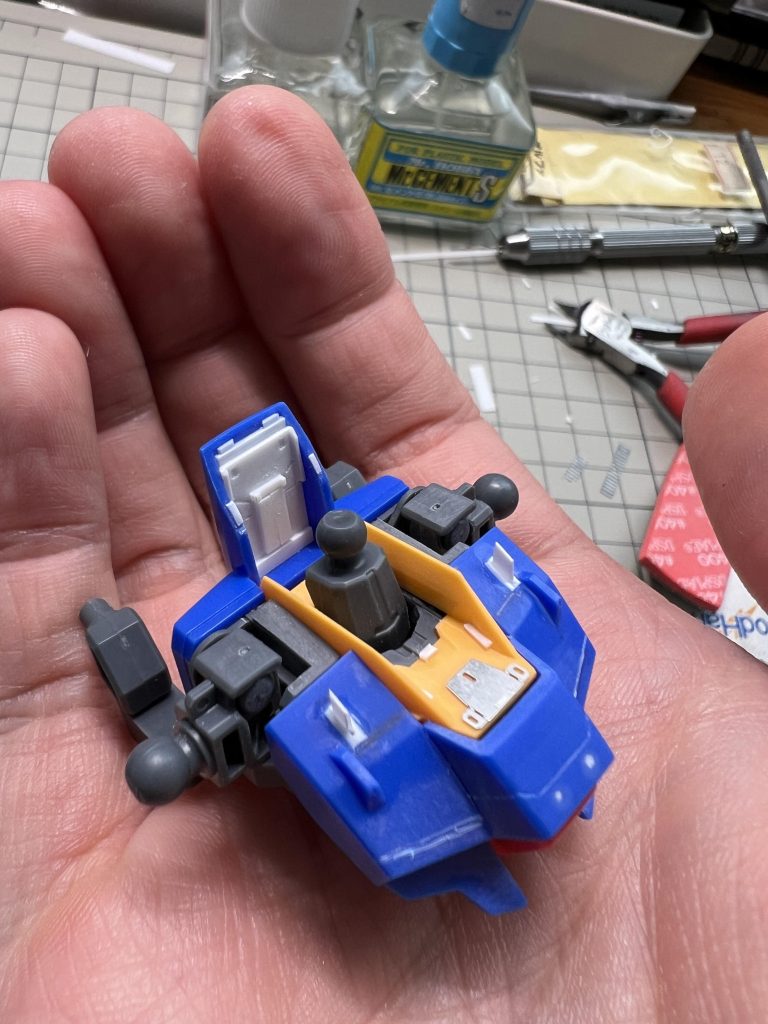 detail and improvements on chest using pla-plates 