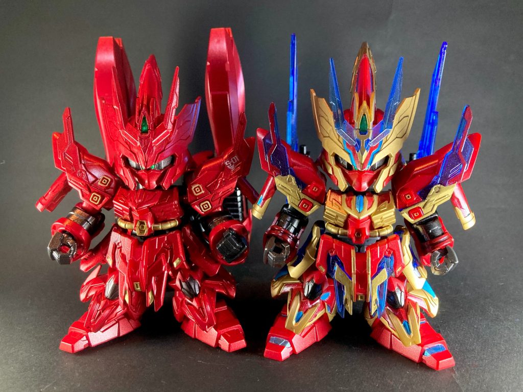 福岡関羽νガンダムを製作した時点で福岡張遼サザビーも必ずや作りたいと決意していたので、今回ようやく約半年越しに公式抽選販売のキットが到着して実現する事が出来て良かったです。約1週間程度でパパーッと作りましたが、念願叶っての製作だったので大変楽しい作業となりました。また機会があれば、いずれ福岡νガンダム立像の聖地巡礼に持参したいと思います。以上、閲覧頂きありがとうございました。