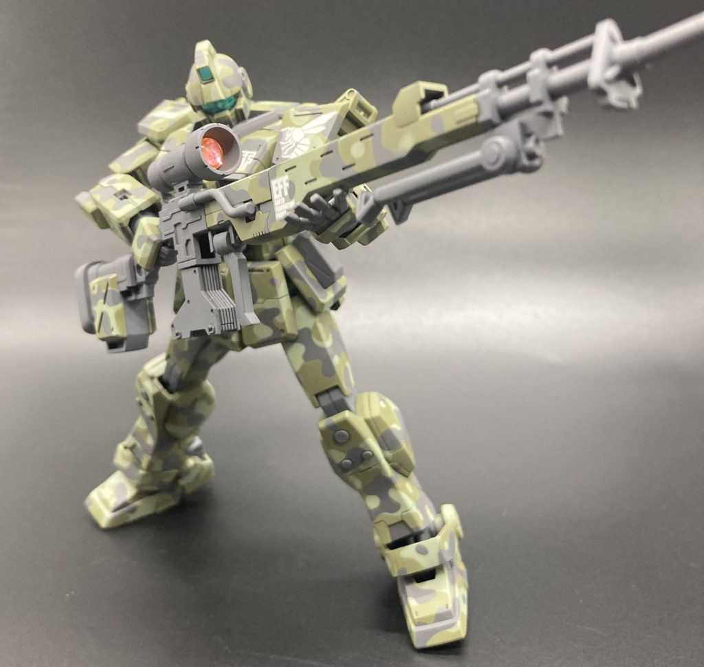 本来であればEFGFのデカールが欲しかったのですが手元になかったためEFFで妥協ポージングも相変わらず上達しません笑