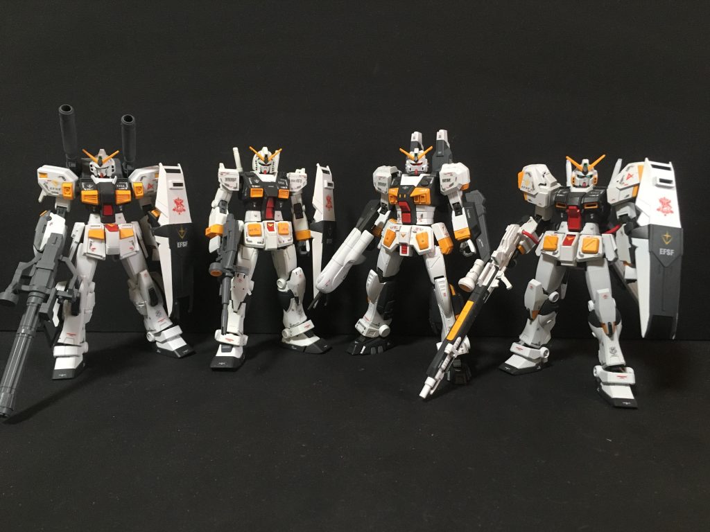 ガンダム派生型４機の集合ショット宇宙戦用（ガンダム４号機）　https://gumpla.jp/hg/1585858水中型ガンダム　https://gumpla.jp/hg/1709147汎用型（ガンダム２号機）　https://gumpla.jp/hg/1596742地上拠点防衛型（ガンダム６号機）https://gumpla.jp/hg/1591319ご覧いただきありがとうございました。気に入っていただけたら　いいね👍をよろしくお願いいたします。