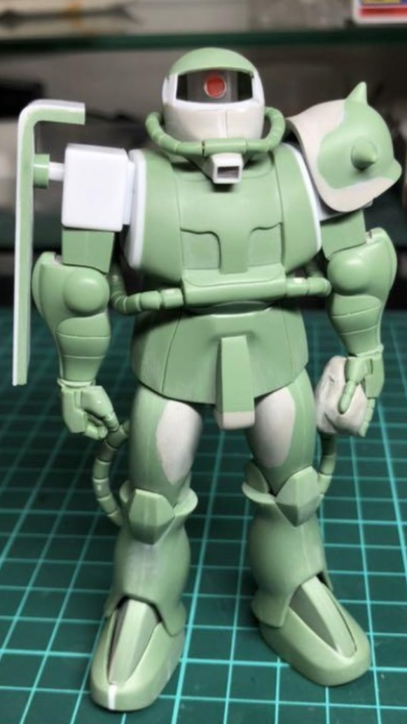 工作は切ったり貼ったり、幅詰めしたり。あとはパテ盛りです。