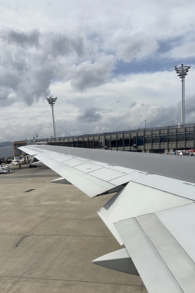 素材②友人から離陸前の風景写真を頂いて使用